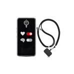 kilifland General Mobile Gm5 Plus ile Uyumlu Kılıf Silikon Desen Boyun Askılı Love Brain 1722