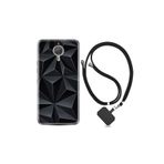 kilifland General Mobile Gm5 Plus ile Uyumlu Kılıf Silikon Desen Boyun Askılı Prizmalar 1782