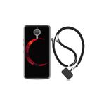kilifland General Mobile Gm5 Plus ile Uyumlu Kılıf Silikon Desen Boyun Askılı Red Moons 1747