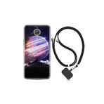 kilifland General Mobile Gm5 Plus ile Uyumlu Kılıf Silikon Desen Boyun Askılı Super Planet 1797