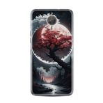 Kılıfland General Mobile GM5 Plus Kılıf, Boutique Baskılı, Ağaç ve Ay Tasarımı