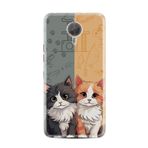 Kılıfland General Mobile GM5 Plus Kılıf, Boutique Baskılı, İkiz Kediler Desenli