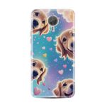 Kılıfland General Mobile GM5 Plus Kılıf, Boutique Baskılı, Kalp ve Köpek Desenli, Mavi