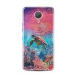 Kılıfland General Mobile GM5 Plus Kılıf, Boutique Baskılı, Kaplumbağa Desenli