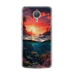 Kılıfland General Mobile GM5 Plus Kılıf, Boutique Baskılı Okyanus Desenli