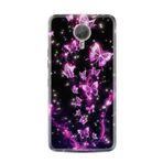Kılıfland General Mobile GM5 Plus Kılıf, Boutique Baskılı, Pembe Neon Kelebekler
