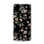 Kılıfland General Mobile GM5 Plus Kılıf, Boutique Baskılı, Siyah Fon Çiçek Desen