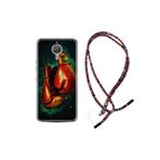 kilifland General Mobile Gm5 Plus Uyumlu ile Uyumlu Kılıf Rasta Ipli Boyun Askılı Desenli Silikon Boks Eldiveni 1763