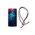 kilifland General Mobile Gm5 Plus Uyumlu ile Uyumlu Kılıf Rasta Ipli Boyun Askılı Desenli Silikon Deep Woman 1844
