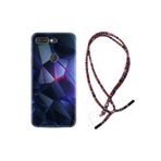 kilifland General Mobile Gm9 Pro ile Uyumlu Kılıf Rasta Ipli Boyun Askılı Desenli Silikon Üçgenler 2 1872