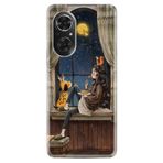 Kılıfland Huawei Honor 50 ile Uyumlu Kılıf, Resimli Desenli Baskılı Silikon, Camera Glass, Rengarenk