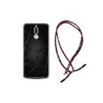 kilifland Huawei Mate 10 Lite ile Uyumlu Kılıf Rasta Ipli Boyun Askılı Desenli Silikon Dikenli Tel 1779