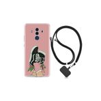 kilifland Huawei Mate 10 Pro ile Uyumlu Kılıf Desenli Silikon Boyun Askılı Dog And Girl 1359