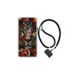kilifland Huawei Mate 10 Pro ile Uyumlu Kılıf Desenli Silikon Boyun Askılı Flowers Baby Tiger 1336