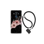 kilifland Huawei Mate 10 Pro ile Uyumlu Kılıf Desenli Silikon Boyun Askılı Flowers Dots 1423
