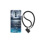 kilifland Huawei Mate 10 Pro ile Uyumlu Kılıf Desenli Silikon Boyun Askılı Great Moon 1301