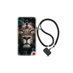 kilifland Huawei Mate 10 Pro ile Uyumlu Kılıf Desenli Silikon Boyun Askılı Leon Flowers 1307