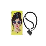 kilifland Huawei Mate 10 Pro ile Uyumlu Kılıf Desenli Silikon Boyun Askılı Lollipop Woman 1416