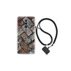 kilifland Huawei Mate 10 Pro ile Uyumlu Kılıf Desenli Silikon Boyun Askılı Retro Stone 1324
