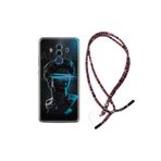 kilifland Huawei Mate 10 Pro ile Uyumlu Kılıf Rasta Ipli Boyun Askılı Desenli Silikon Alone 1668
