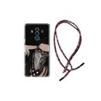 kilifland Huawei Mate 10 Pro ile Uyumlu Kılıf Rasta Ipli Boyun Askılı Desenli Silikon Bang Bang 1689