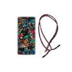 kilifland Huawei Mate 10 Pro ile Uyumlu Kılıf Rasta Ipli Boyun Askılı Desenli Silikon Bass 1886