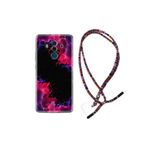 kilifland Huawei Mate 10 Pro ile Uyumlu Kılıf Rasta Ipli Boyun Askılı Desenli Silikon Boyalar 1663