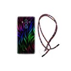 kilifland Huawei Mate 10 Pro ile Uyumlu Kılıf Rasta Ipli Boyun Askılı Desenli Silikon Color Lines 1698