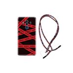 kilifland Huawei Mate 10 Pro ile Uyumlu Kılıf Rasta Ipli Boyun Askılı Desenli Silikon Danger 1372