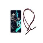 kilifland Huawei Mate 10 Pro ile Uyumlu Kılıf Rasta Ipli Boyun Askılı Desenli Silikon Dog Guitar 1789