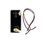 kilifland Huawei Mate 10 Pro ile Uyumlu Kılıf Rasta Ipli Boyun Askılı Desenli Silikon Dont Touch Duck 1655