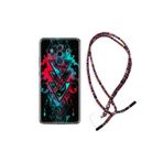kilifland Huawei Mate 10 Pro ile Uyumlu Kılıf Rasta Ipli Boyun Askılı Desenli Silikon Down 1719
