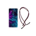 kilifland Huawei Mate 10 Pro ile Uyumlu Kılıf Rasta Ipli Boyun Askılı Desenli Silikon Explosive 1734