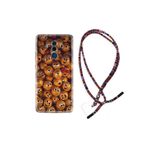 kilifland Huawei Mate 10 Pro ile Uyumlu Kılıf Rasta Ipli Boyun Askılı Desenli Silikon Gold Emoji 1877