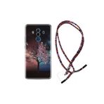 kilifland Huawei Mate 10 Pro ile Uyumlu Kılıf Rasta Ipli Boyun Askılı Desenli Silikon Heaven Tree 1859