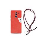 kilifland Huawei Mate 10 Pro ile Uyumlu Kılıf Rasta Ipli Boyun Askılı Desenli Silikon Kedoş 1735