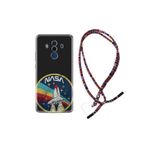 kilifland Huawei Mate 10 Pro ile Uyumlu Kılıf Rasta Ipli Boyun Askılı Desenli Silikon Nasa 1326