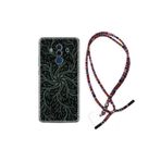 kilifland Huawei Mate 10 Pro ile Uyumlu Kılıf Rasta Ipli Boyun Askılı Desenli Silikon Sarmaşıklar 1675