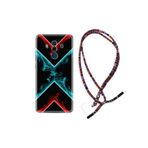 kilifland Huawei Mate 10 Pro ile Uyumlu Kılıf Rasta Ipli Boyun Askılı Desenli Silikon Smoke 1728