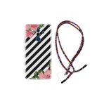 kilifland Huawei Mate 10 Pro ile Uyumlu Kılıf Rasta Ipli Boyun Askılı Desenli Silikon Strip Flowers 2 1409