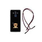 kilifland Huawei Mate 10 Pro ile Uyumlu Kılıf Rasta Ipli Boyun Askılı Desenli Silikon Uyuyan Köpek 1875