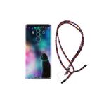 kilifland Huawei Mate 10 Pro ile Uyumlu Kılıf Rasta Ipli Boyun Askılı Desenli Silikon Window Cat 1787