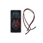 kilifland Huawei Mate 10 Pro ile Uyumlu Kılıf Rasta Ipli Boyun Askılı Desenli Silikon Wolf 1658