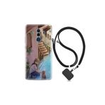 kilifland Huawei Mate 10 Pro ile Uyumlu Kılıf Resimli Desenli Silikon Boyun Askılı Cat And Girl 1808