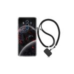 kilifland Huawei Mate 10 Pro ile Uyumlu Kılıf Resimli Desenli Silikon Boyun Askılı Kara Dünya 1902