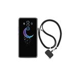 kilifland Huawei Mate 10 Pro ile Uyumlu Kılıf Resimli Desenli Silikon Boyun Askılı Moon Star 1851