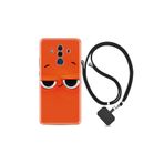 kilifland Huawei Mate 10 Pro ile Uyumlu Kılıf Resimli Desenli Silikon Boyun Askılı Orange 1830