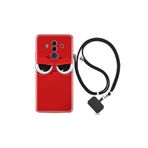 kilifland Huawei Mate 10 Pro ile Uyumlu Kılıf Resimli Desenli Silikon Boyun Askılı Red 1829
