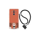 kilifland Huawei Mate 10 Pro ile Uyumlu Kılıf Resimli Desenli Silikon Boyun Askılı Three Hand 1818