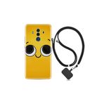 kilifland Huawei Mate 10 Pro ile Uyumlu Kılıf Resimli Desenli Silikon Boyun Askılı Yellow 1831